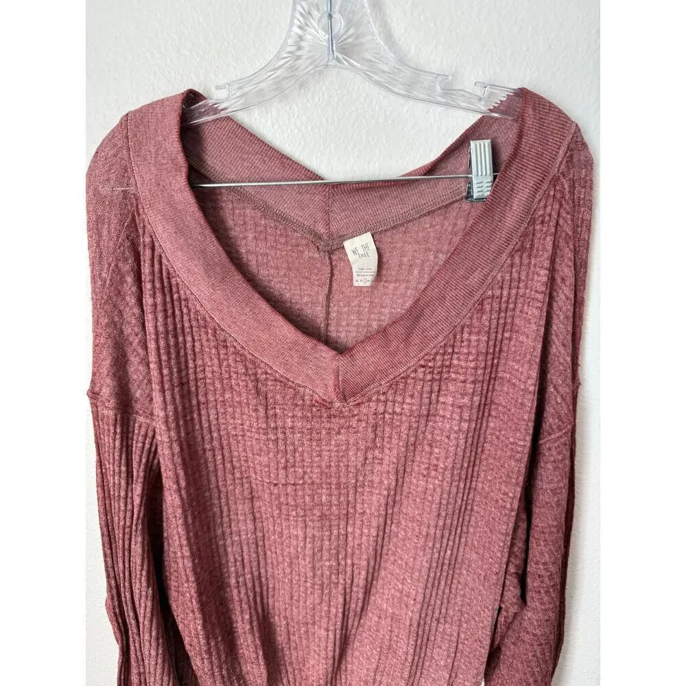 NWT Free People Southside Thermal Top Cinnamon Size Small